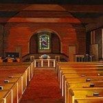 Painting of the historic Bethel Presbyterian Church sanctuary.Gary Woolard, artist; John Rolland, photographer.