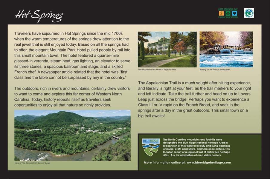 Hot Springs Appalachian Trail Sign